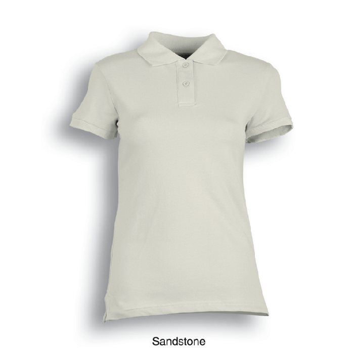Ladies Pique Knit Fitted Cotton / Spandex Polo