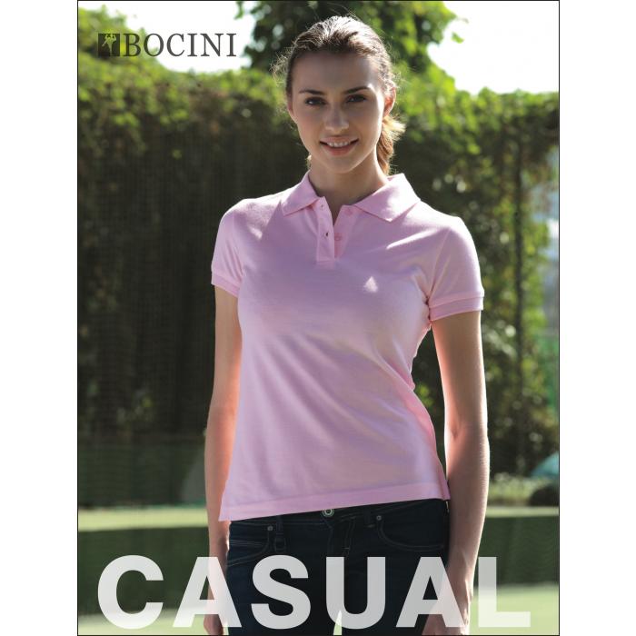 Ladies Pique Knit Fitted Cotton / Spandex Polo