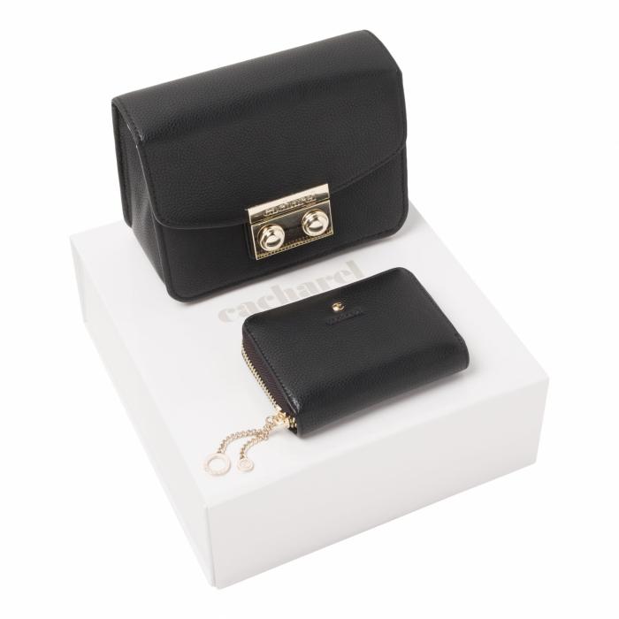 Set Beaubourg Black (mini Wallet & Lady Bag)