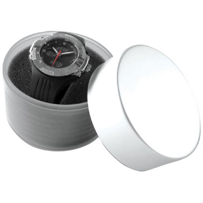 Watch Plastic Box With Tin Lid