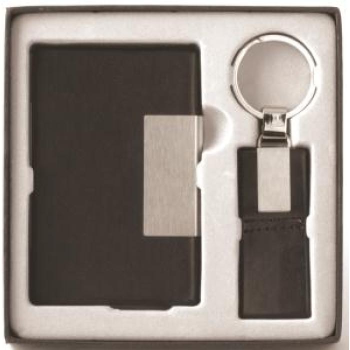 Business Card Case & Keyring Gift Set