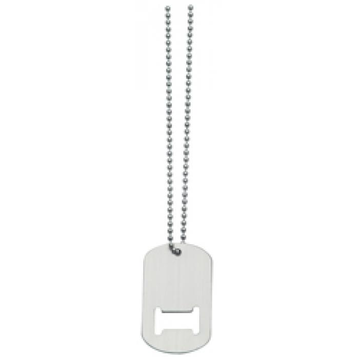 Stainless Steel Dog Tag Bottle Opener
