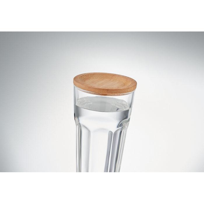Reusable Glasstumbler With Bamboo Lid