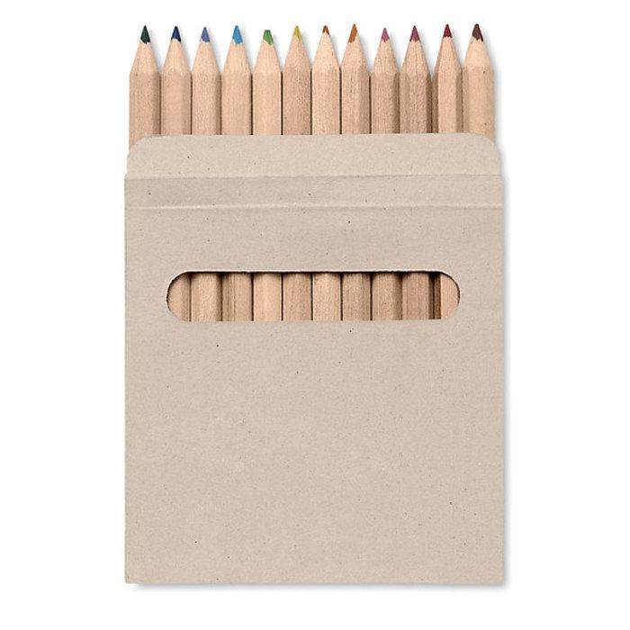 12 coloured pencils in natural carton box