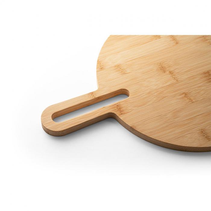 Caraway Round Bamboo serving board