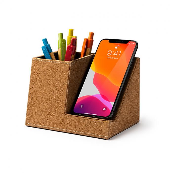 Cork Pencil Holder with wireless charger