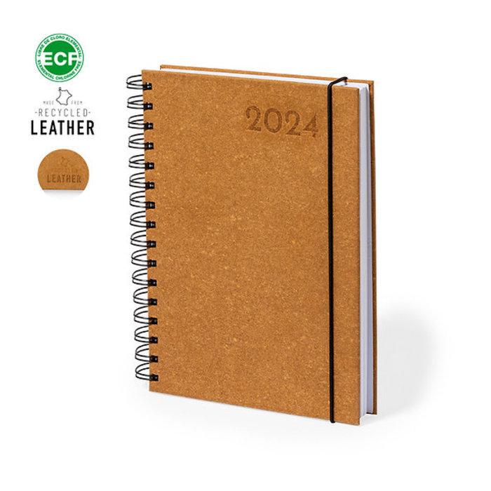 Torkix Recycled Leather Diary 2024