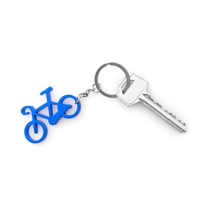 Keychain bicycle shaped