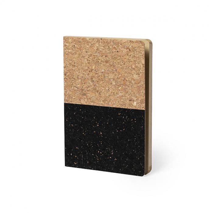 Two Tone natural cork notebook