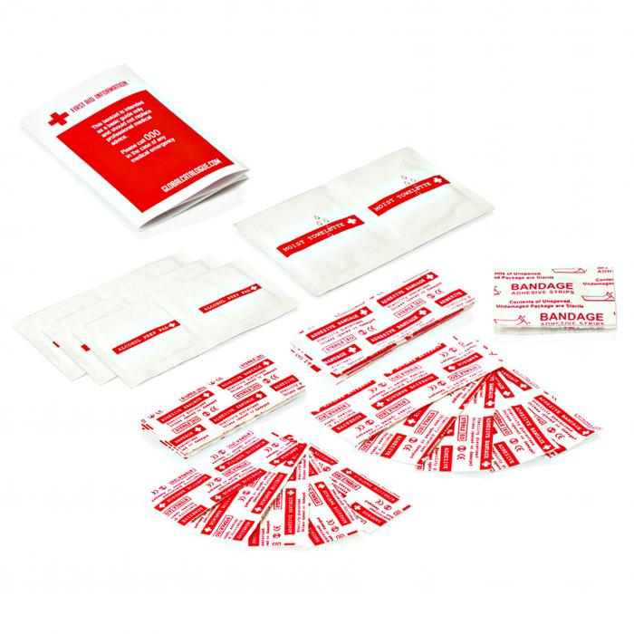 34pc First Aid Pouch on Keyring
