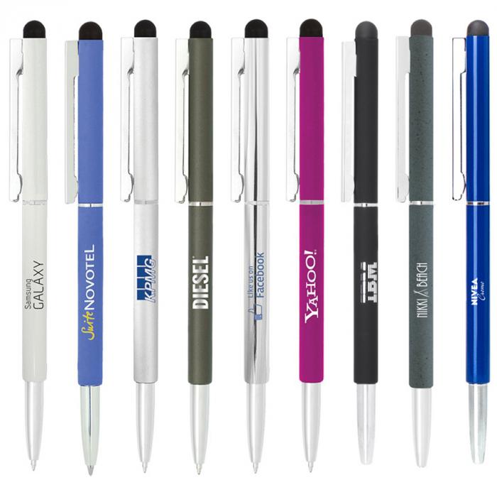 BND71S CLAP STYLUS THIN TWIST METAL BALL PEN