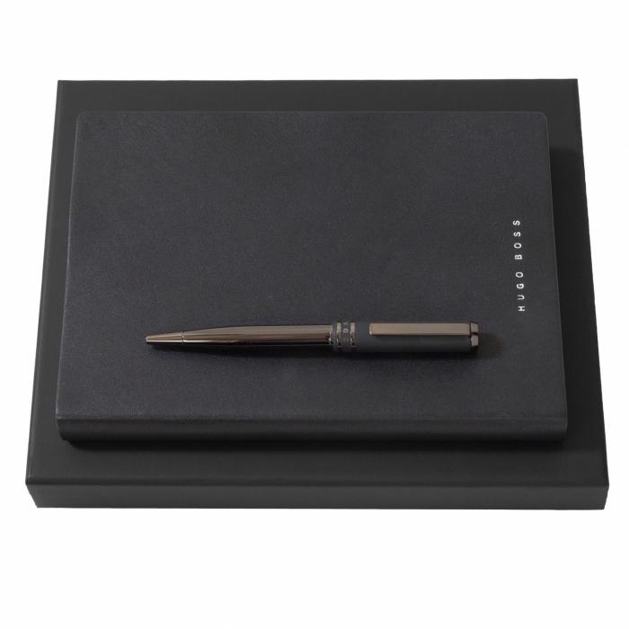 Set Hugo Boss (Evoke ballpoint Pen & Note Pad A5)