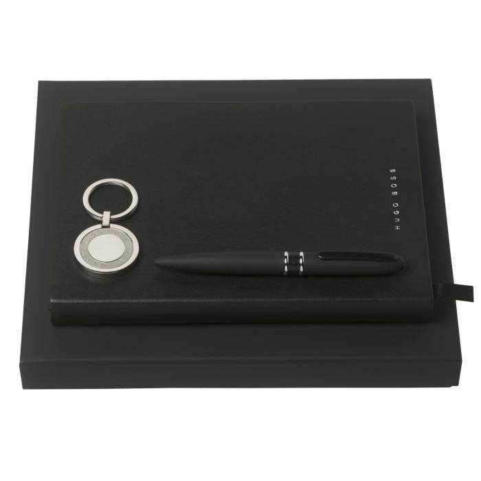 Set Hugo Boss (Classic ballpoint Pen, Note Pad A5 & Key Ring)