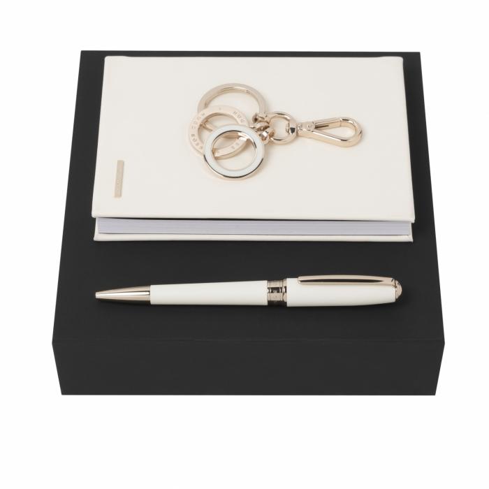 Set Essential Lady Off-white (ballpoint Pen, Note Pad A6 & Key Ring)