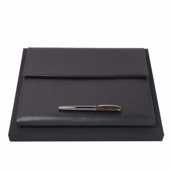 Set Hugo Boss Black (Everyday rollerball Pen & Conference Folder A4)