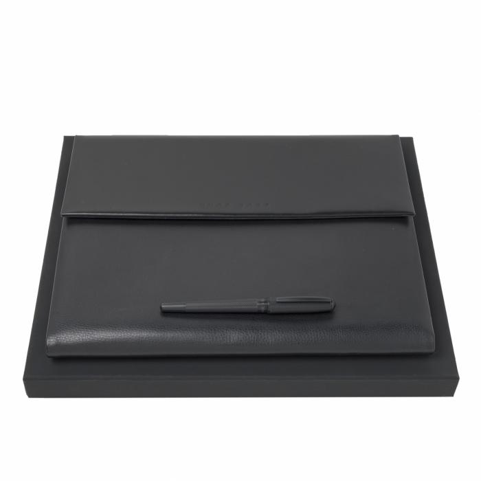 Set Hugo Boss Black (Classic rollerball Pen & Conference Folder A4)