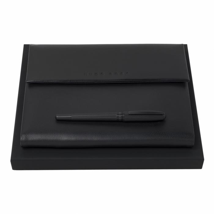 Set Hugo Boss Black (Classic rollerball Pen & Conference Folder A5)
