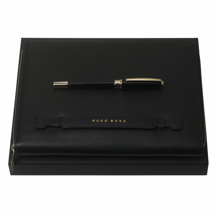 Set Essential Lady Black (rollerball Pen & Conference Folder A5)