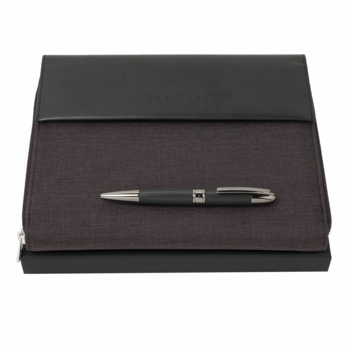 Set Hugo Boss (Classic Black ballpoint Pen & Conference Folder A5)