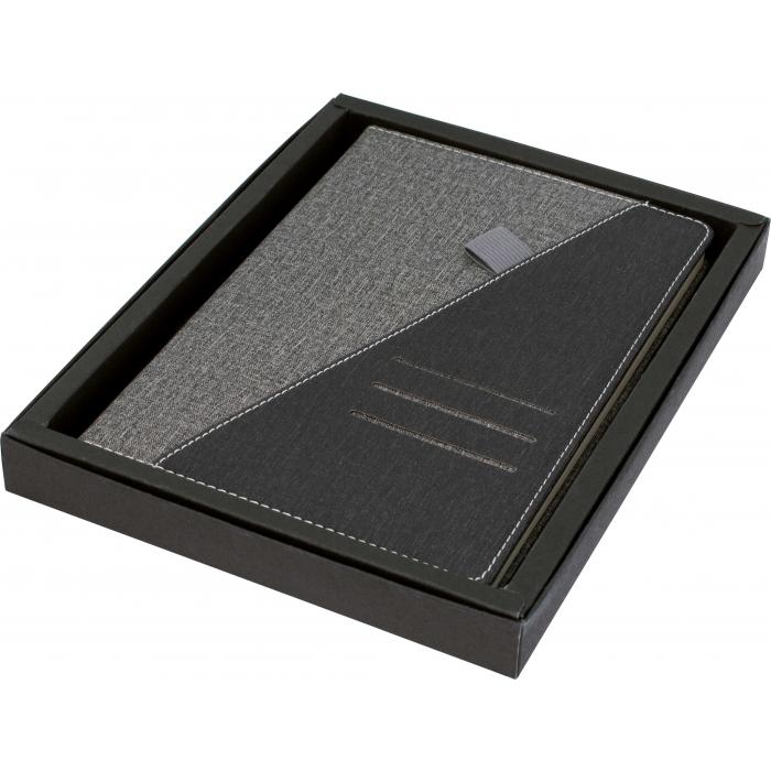 Ottawa A5 Notebook-Black/Grey