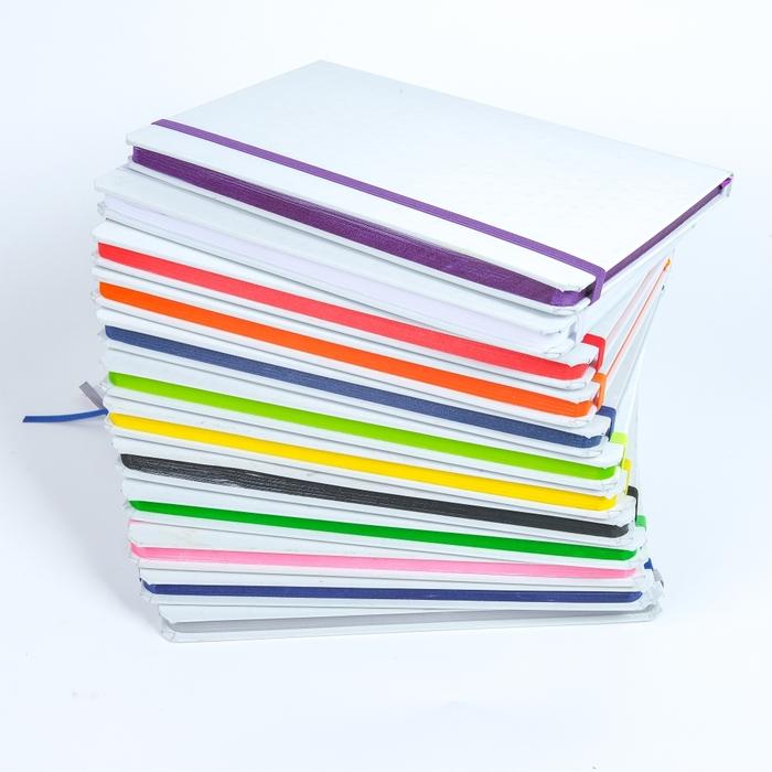 Hard Cover With Coloured Elastic Notebook