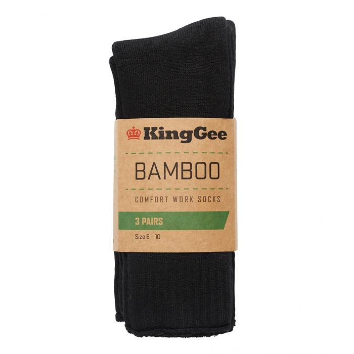 Mens 3 Pack Bamboo Work Socks