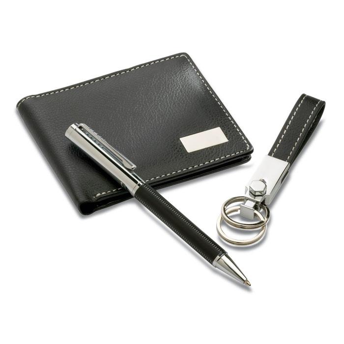 Change To Ballpen Keyring And Pu Wallet