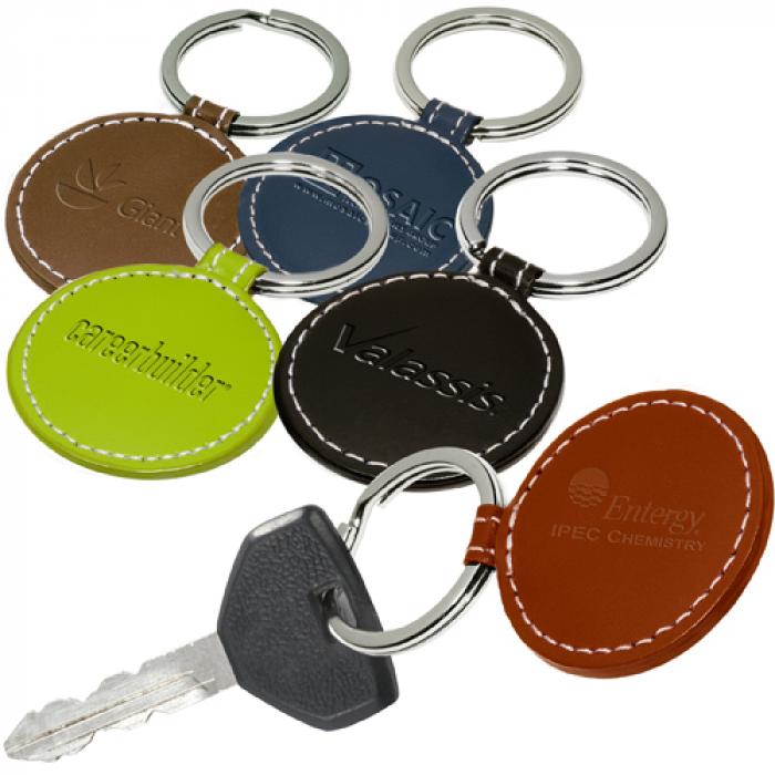 Limelight Round Leather Key Fob