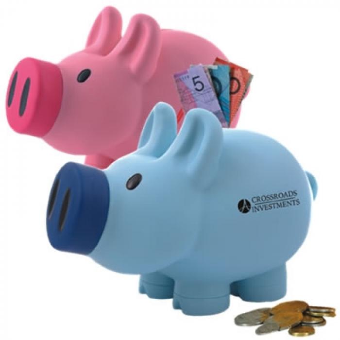 Priscilla (Pink); / Patrick (Blue); Pig Coin Bank Â®