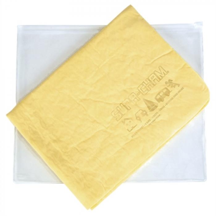 Embossed Supa Cham Chamois/Body Towel In Pvc Zipper Pouch