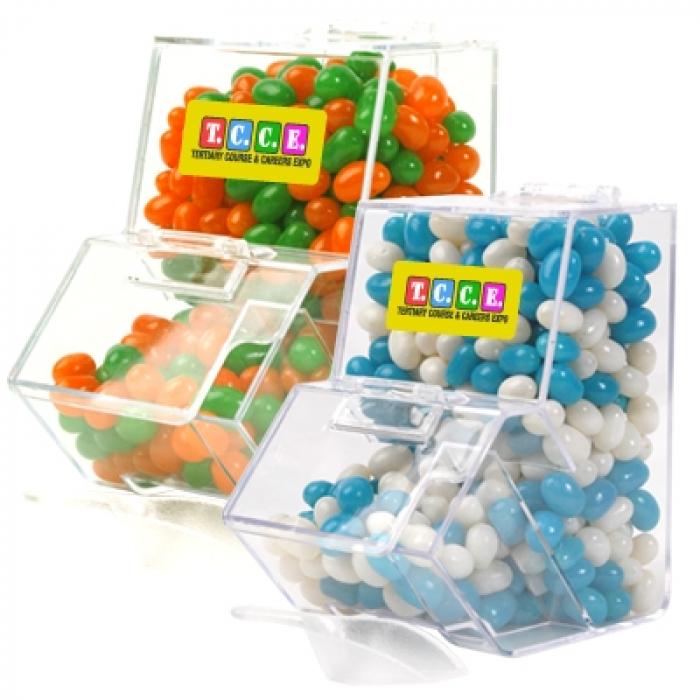 Corporate Colour Jelly Beans In Dispenser