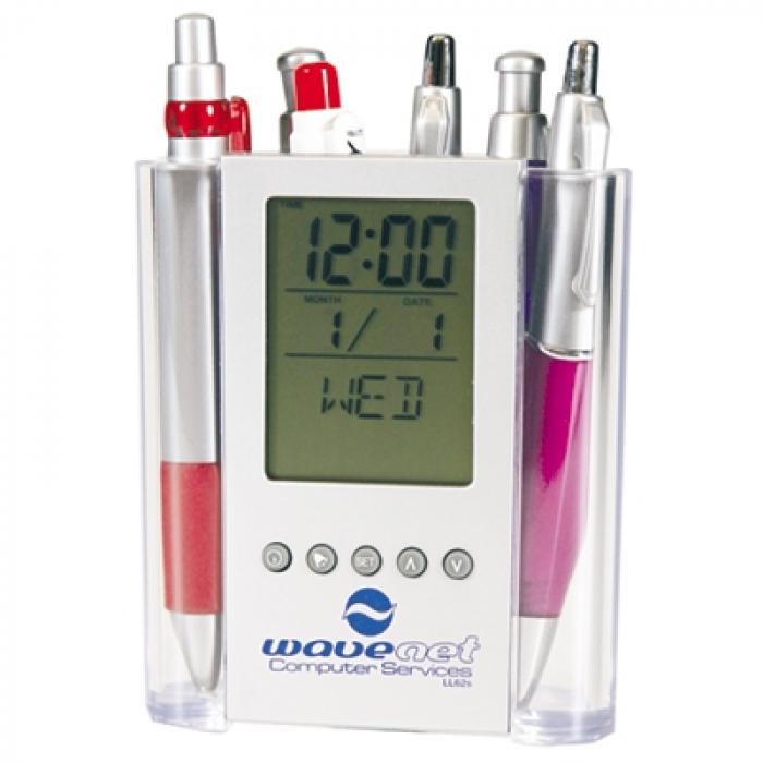 Pen Cup Lcd Clock / Digital Thermometer
