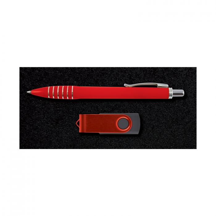 Style Gift Set - Titan Pen and Swivel Flash Drive