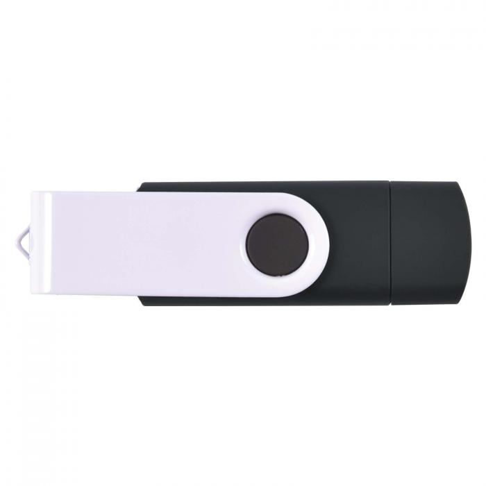 Swivel USB Flash Drive Dual 8GB