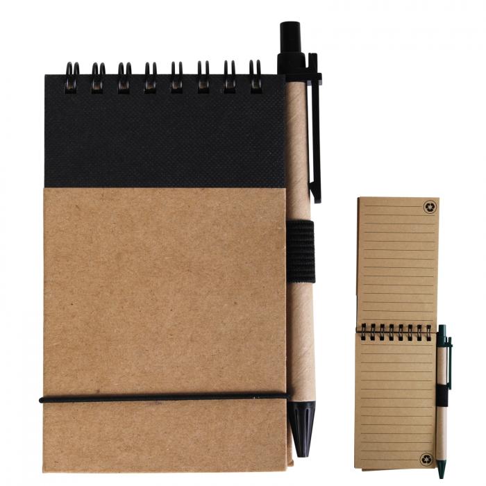 Tradie Cardboard Spiral Notebook with Pen