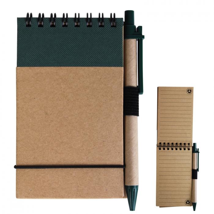 Tradie Cardboard Spiral Notebook with Pen