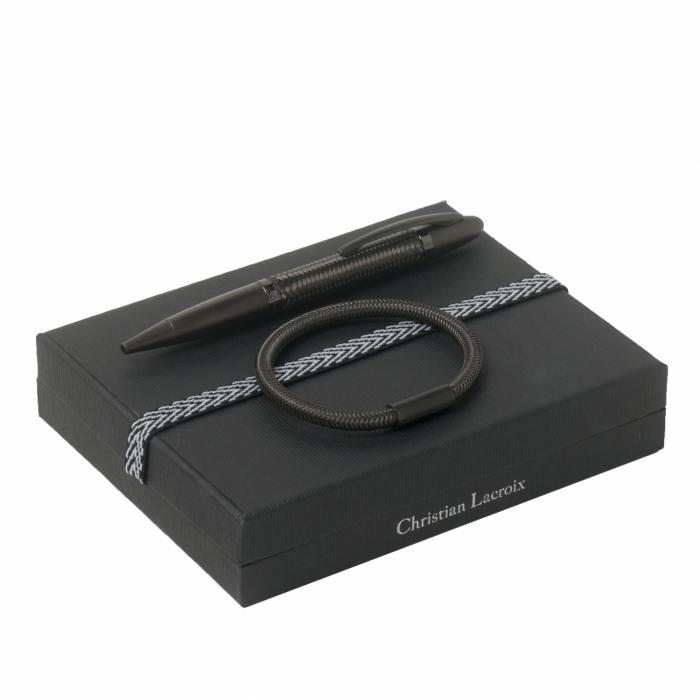 Set Textum Black (ballpoint Pen & Bracelet)