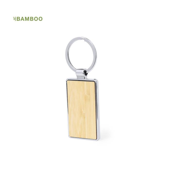 Arixon Bamboo Chrome Finish Keyring