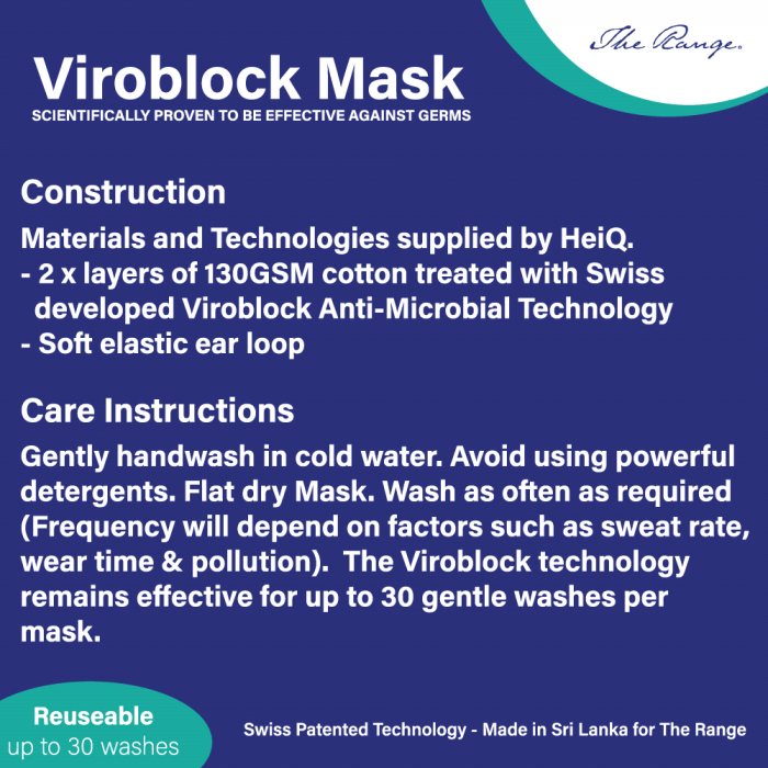 Viroblock Reuseable Face Mask