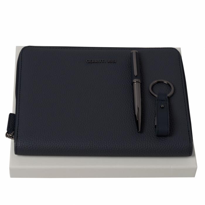 Set Hamilton Dark Blue (ballpoint Pen, Conference Folder A5 & Usb Stick)
