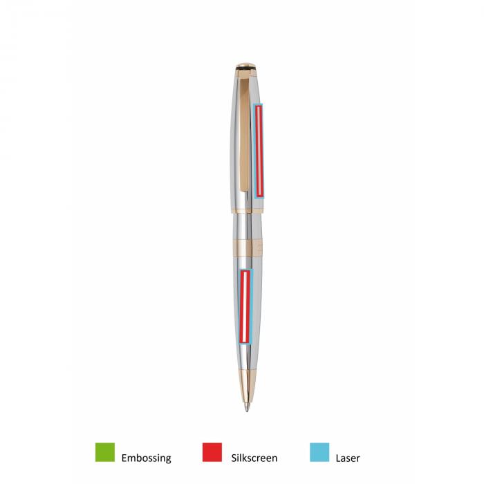 Ballpoint Pen Bicolore Chrome