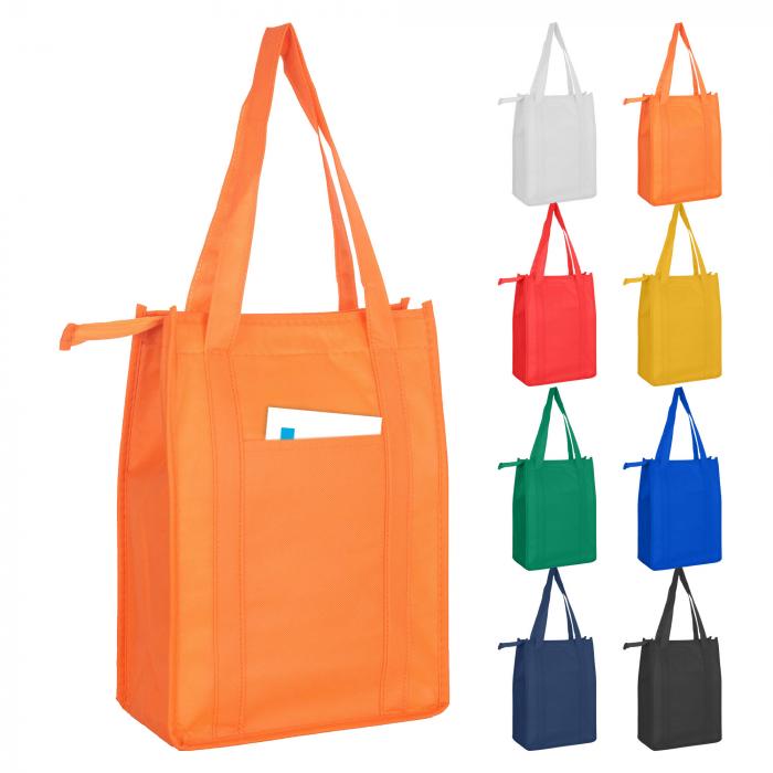Non Woven Cooler Bag with Top Zip Closure