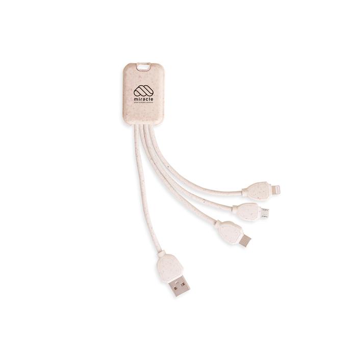 Wheat Straw Charging Cable - Square Shape