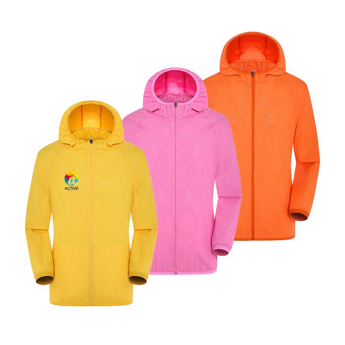 Unisex Adult 100%Polyester Jacket with Sun Protection and Hood
