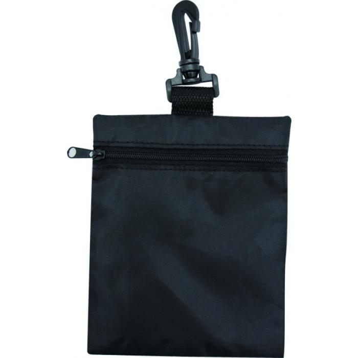 Zip Pouch With Safety Clip
