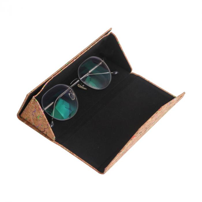 Foldable Cork Glasses Case