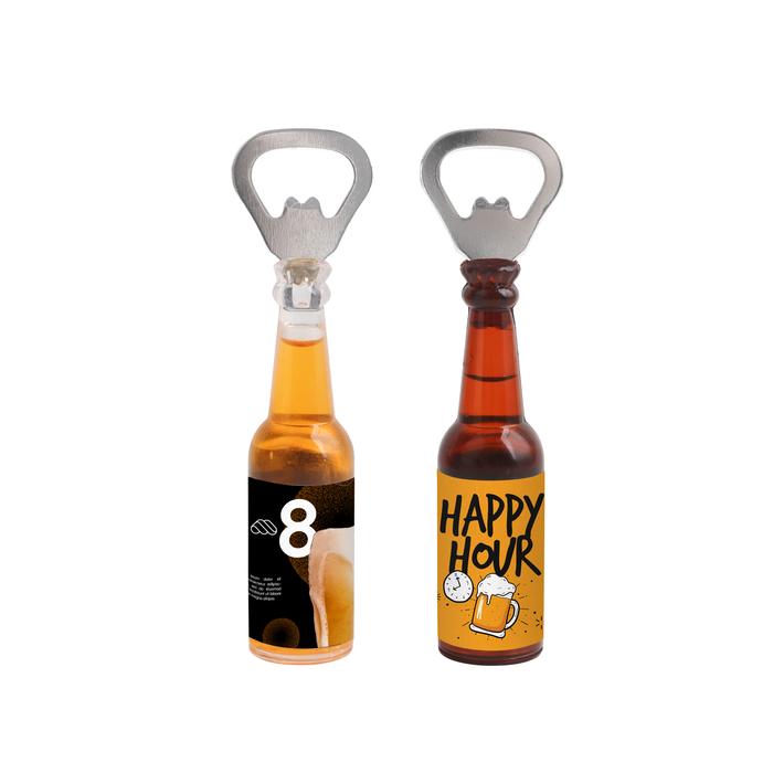 Bottle Shaped Opener with Fridge Magnet