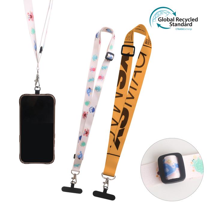 Adjustable RPET Phone Lanyard