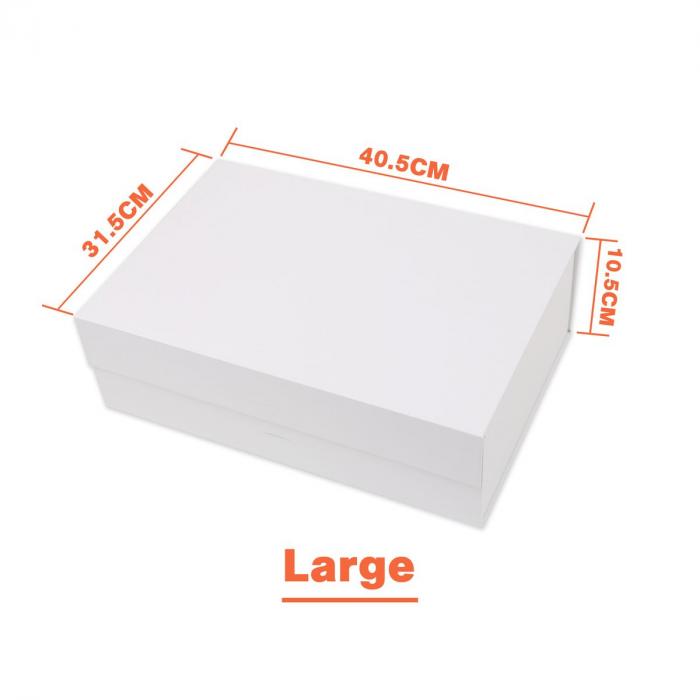 Large Foldable Magnetic Box with Ribbon
