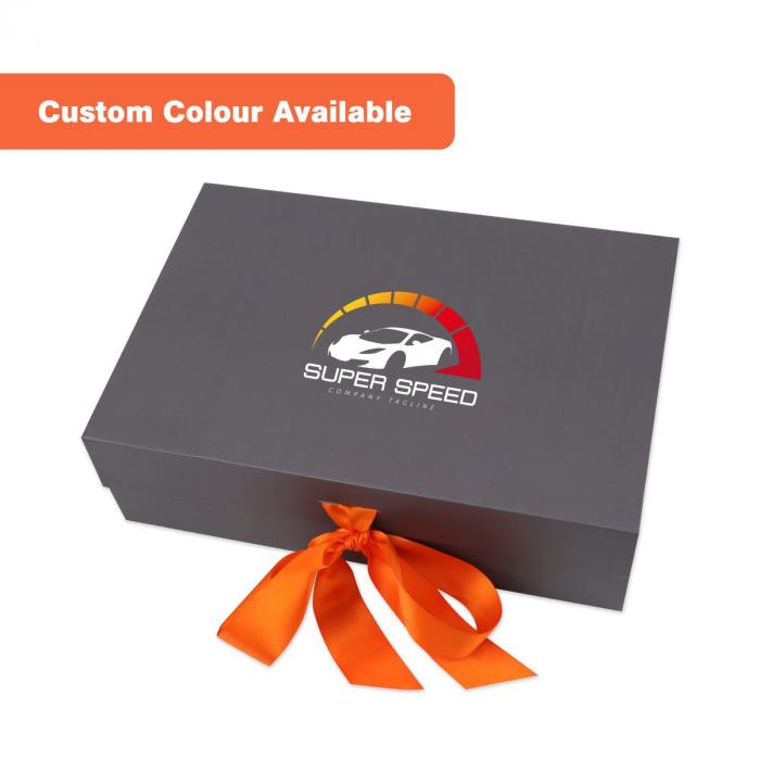 Small Foldable Magnetic Box with Ribbon